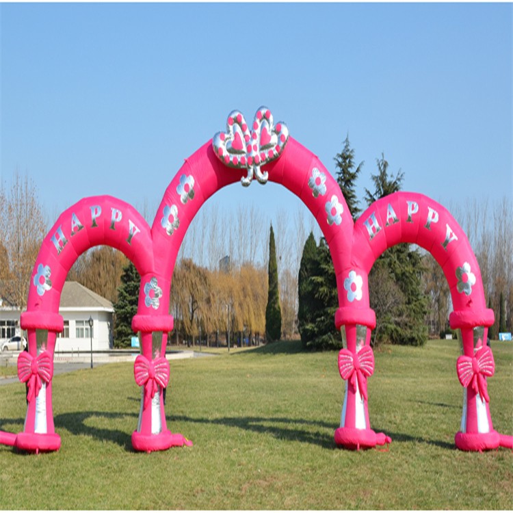 苏州粉色充气拱门
